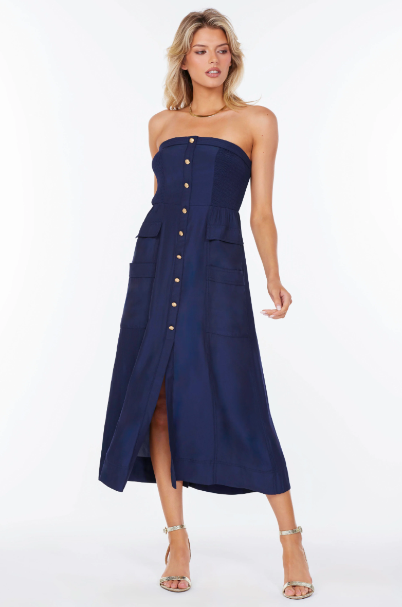 Tropez Strapless Dress-Riviera