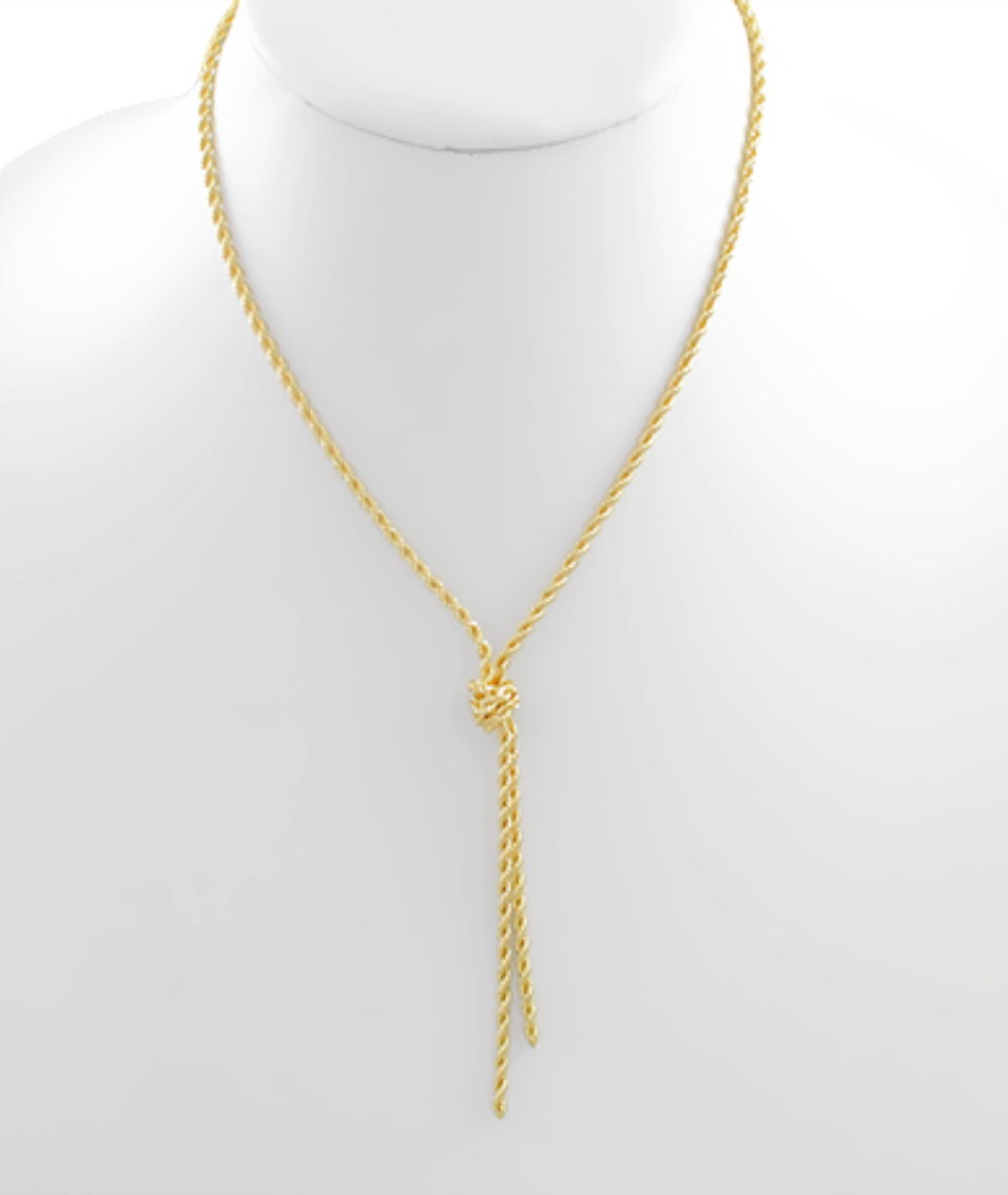 Twisted Chain Knot Necklace
