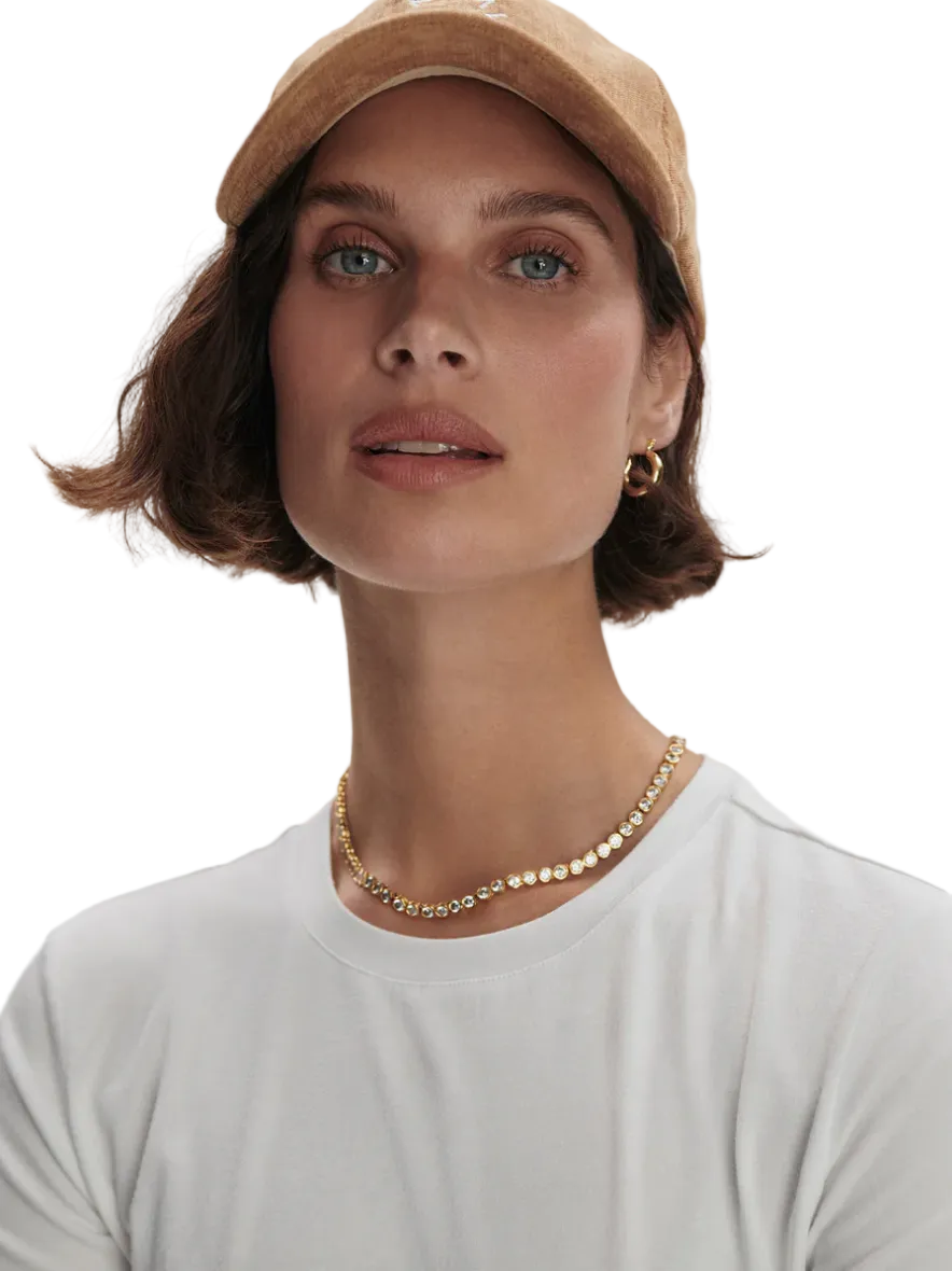 Regina Fitted Tee-White