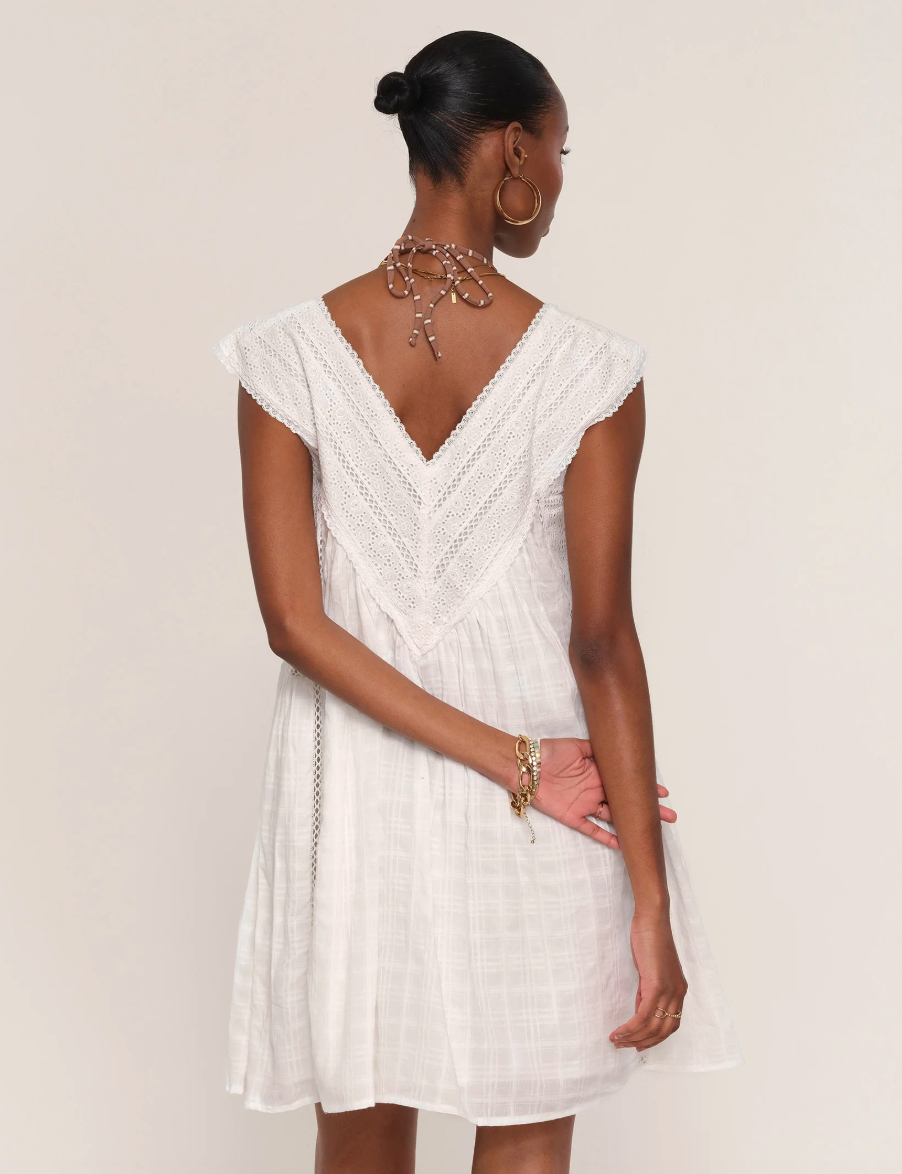 June Dress-Eggshell