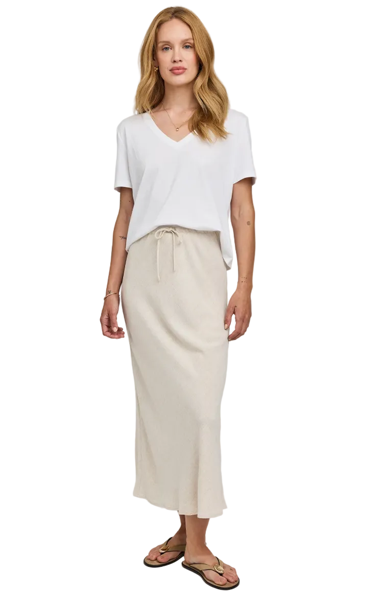 Cassia Linen Skirt-Linen