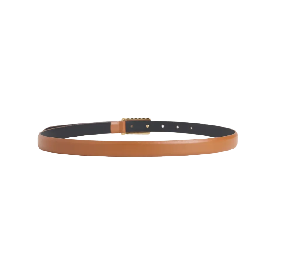 The Vintage Belt-Tan/Gold