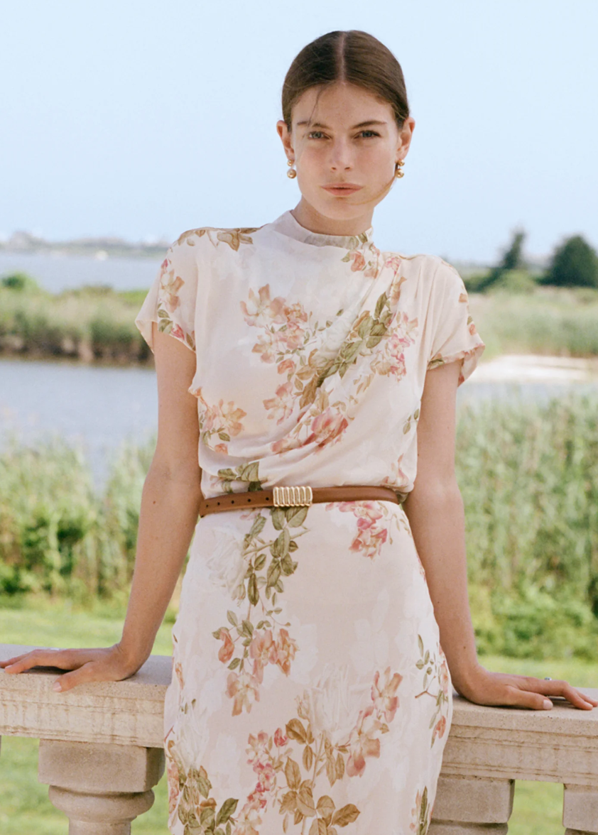 The Vintage Belt-Tan/Gold