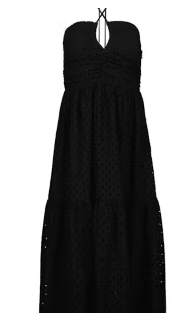 Aeries Halter-Black Eyelet