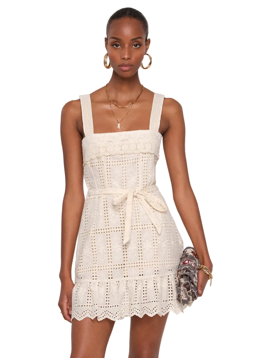 Meredith Romper-Ecru