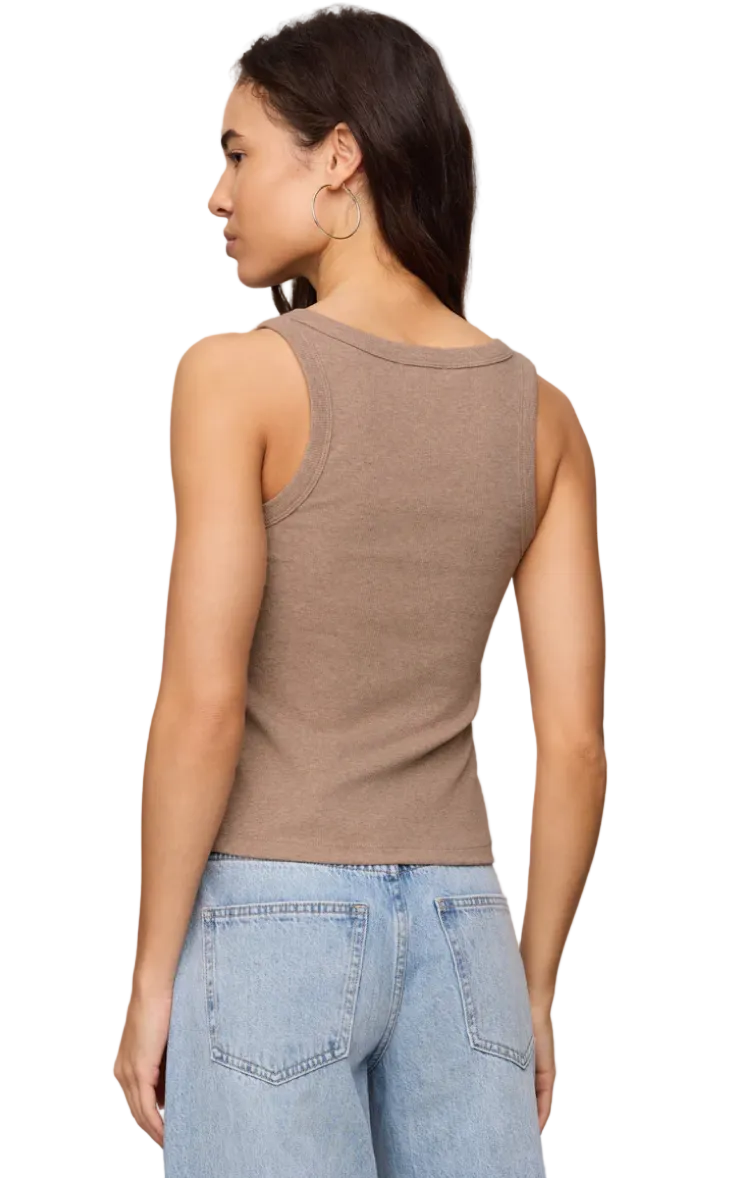 Rowe Scoop Tank-Heather Ash