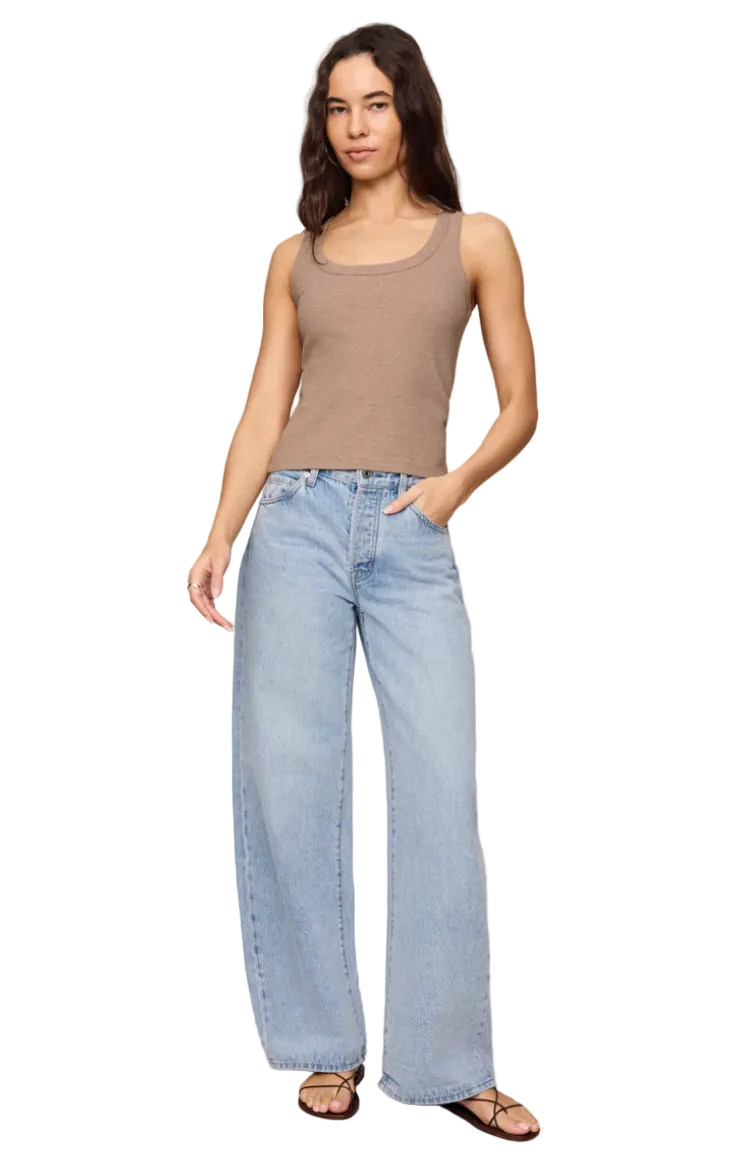 Rowe Scoop Tank-Heather Ash