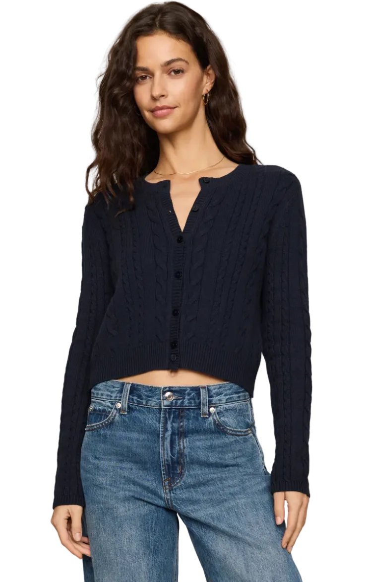 Cera Cardigan-Navy