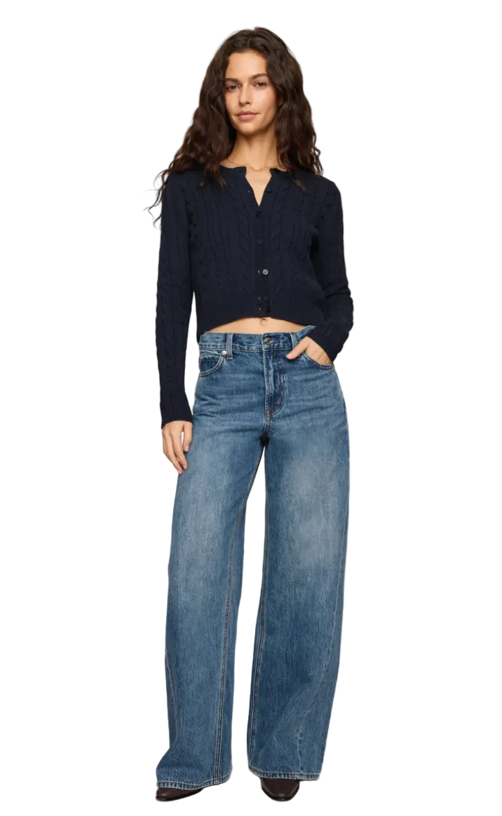 Cera Cardigan-Navy