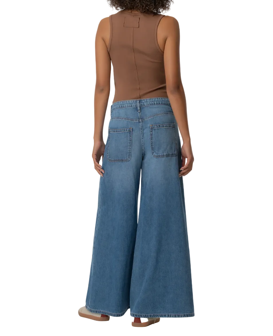 Blake Super Wide Crop Jean-Simulated
