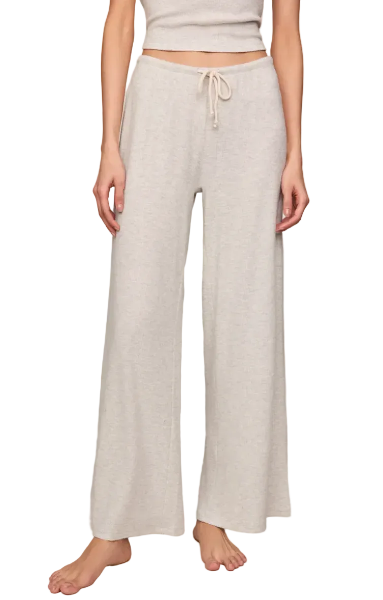 Waffle Pant-Feather Grey