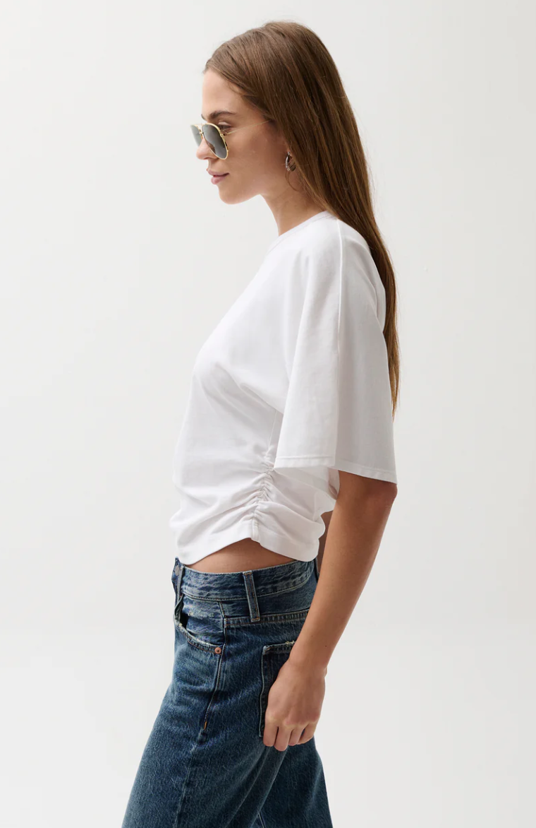 Veronica Kimono Sleeve Tee-Le Blanc