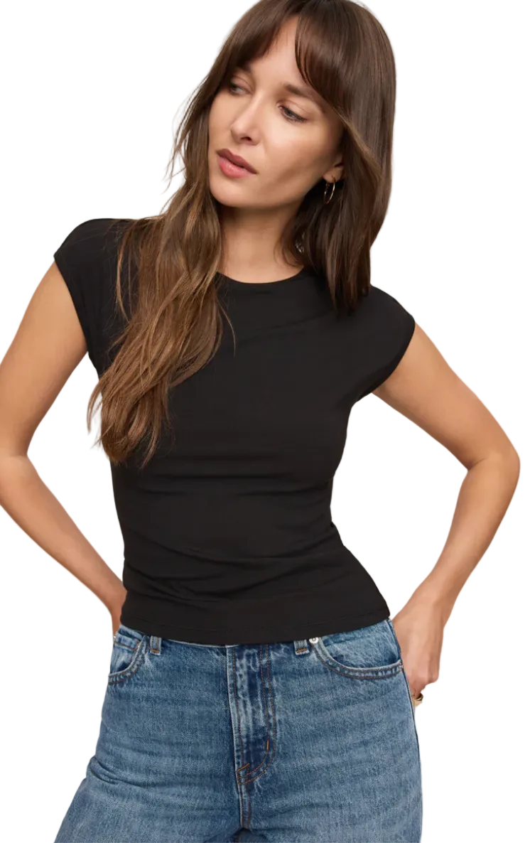 Soft Trace Second Skin Top-Black