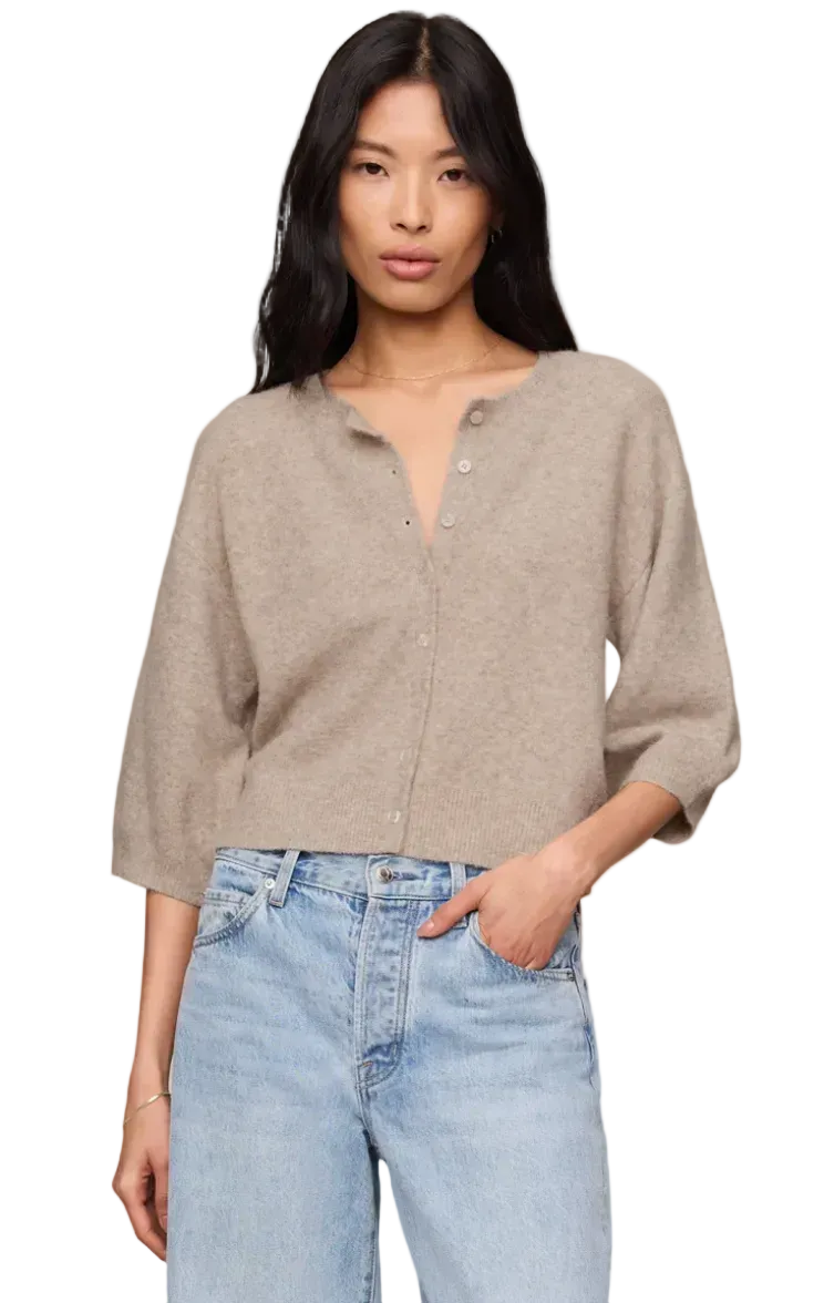 Valor Cardigan-Natural Heather