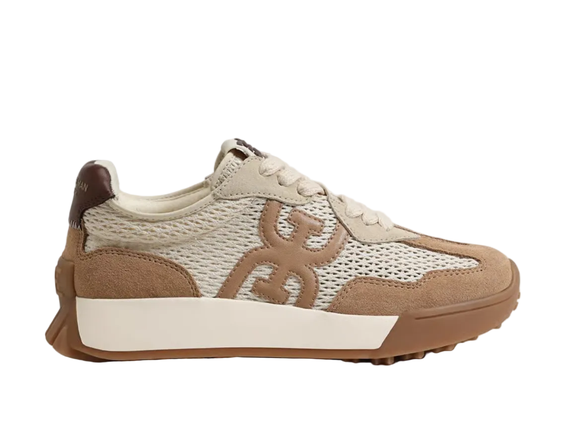 Langley Mesh Sneaker-Ivory/Tan
