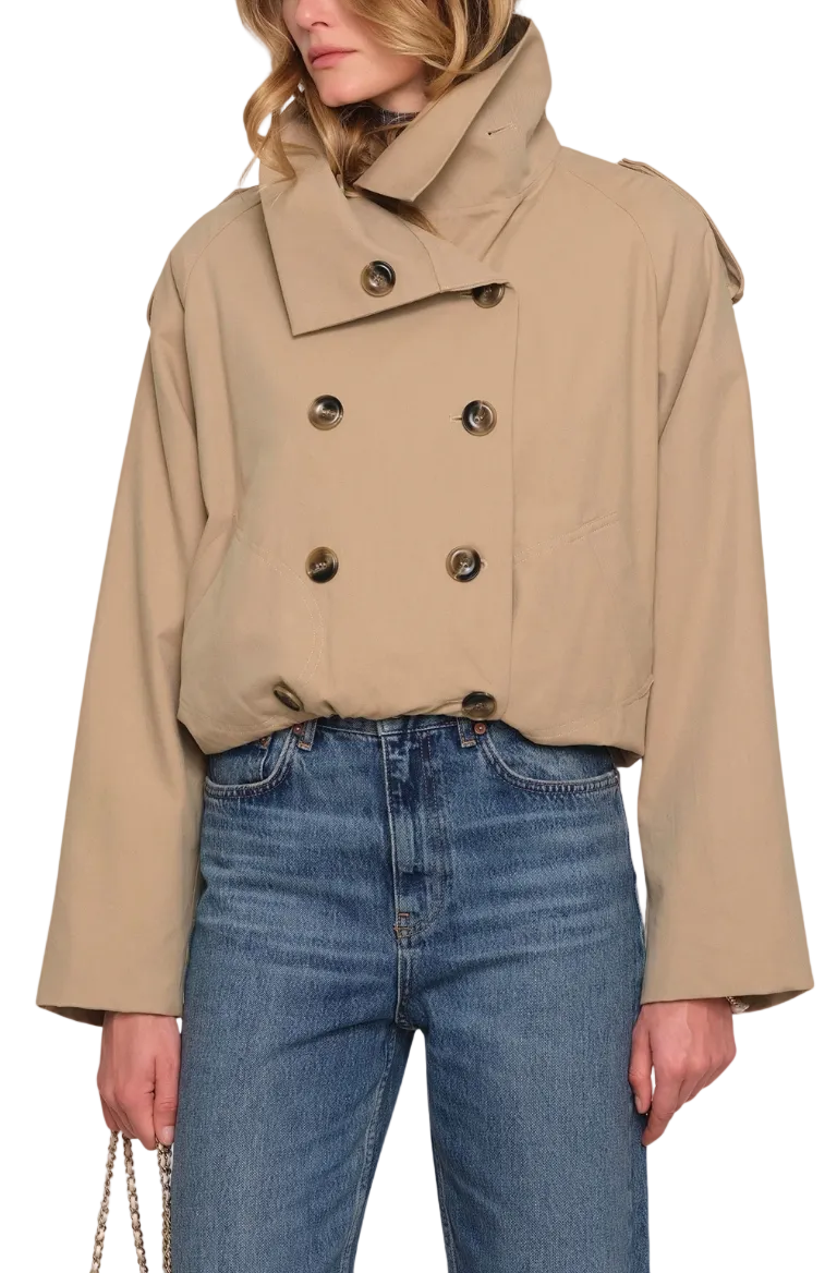 Addison Trench Coat-Chino