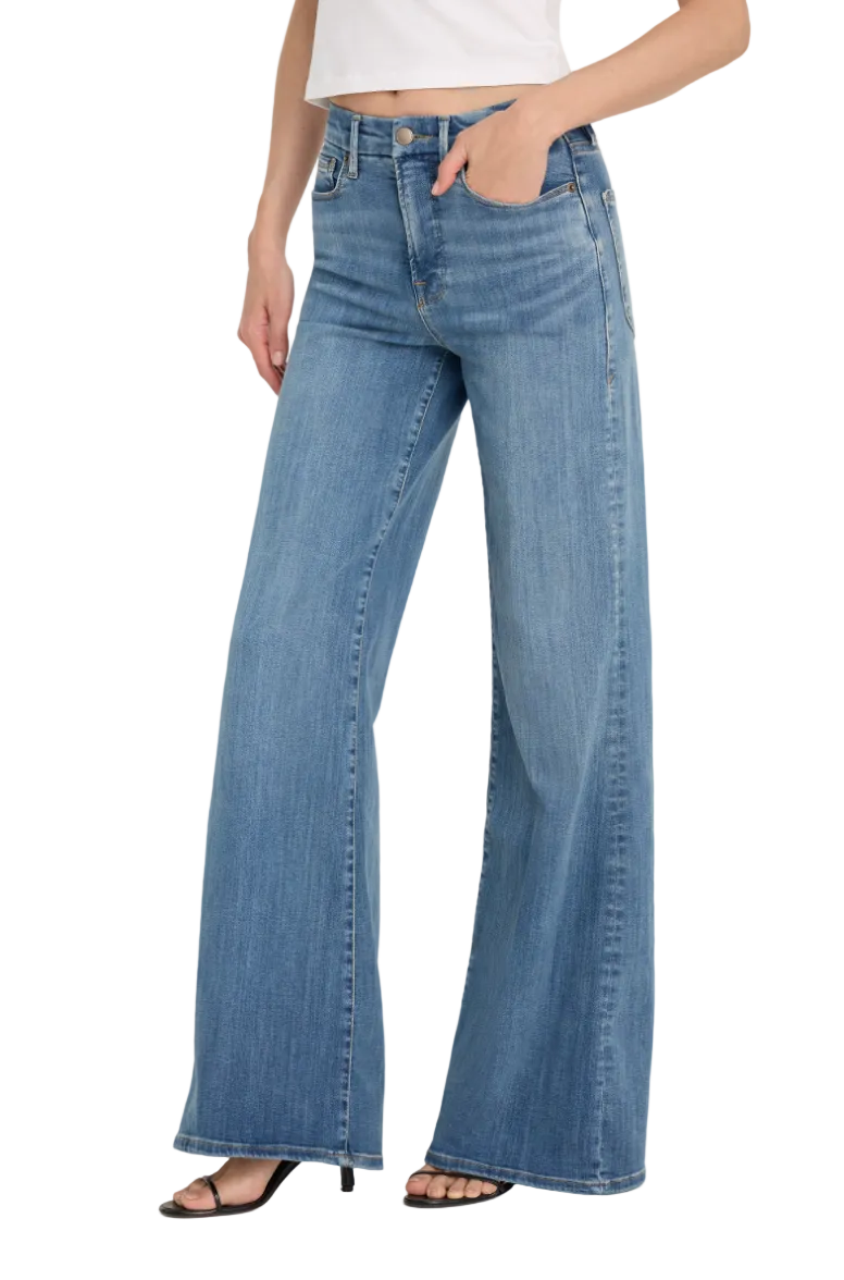 Good Waist Palazzo Jeans-Indigo