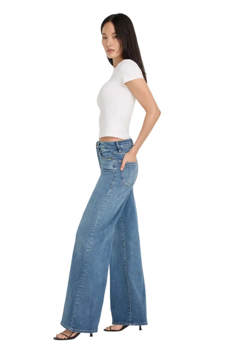 Good Waist Palazzo Jeans-Indigo