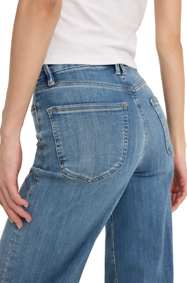 Good Waist Palazzo Jeans-Indigo