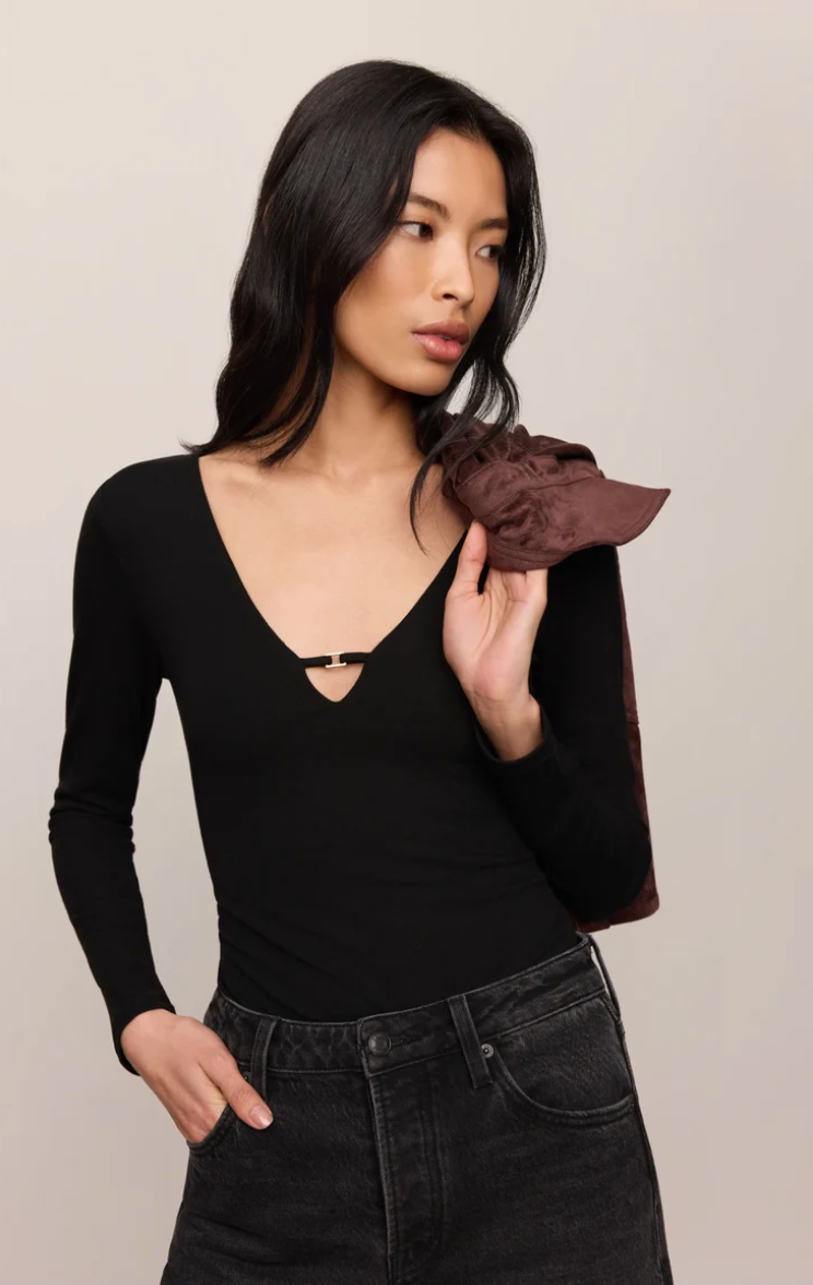 Ginger Bodysuit-Black