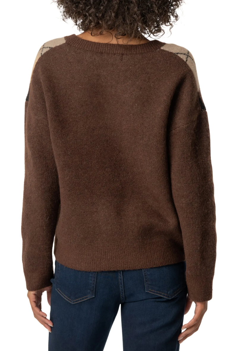 Kimberly Argyle Sweater-Nutmeg