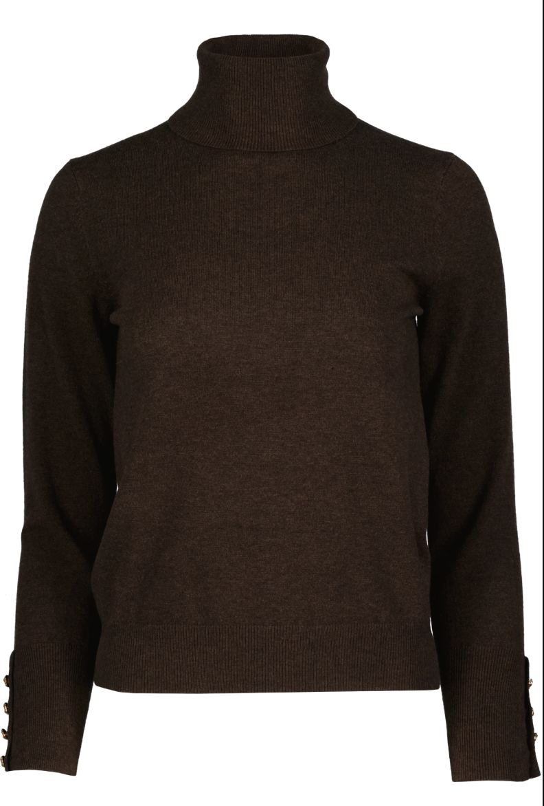 Timeless Turtleneck-Chocolate