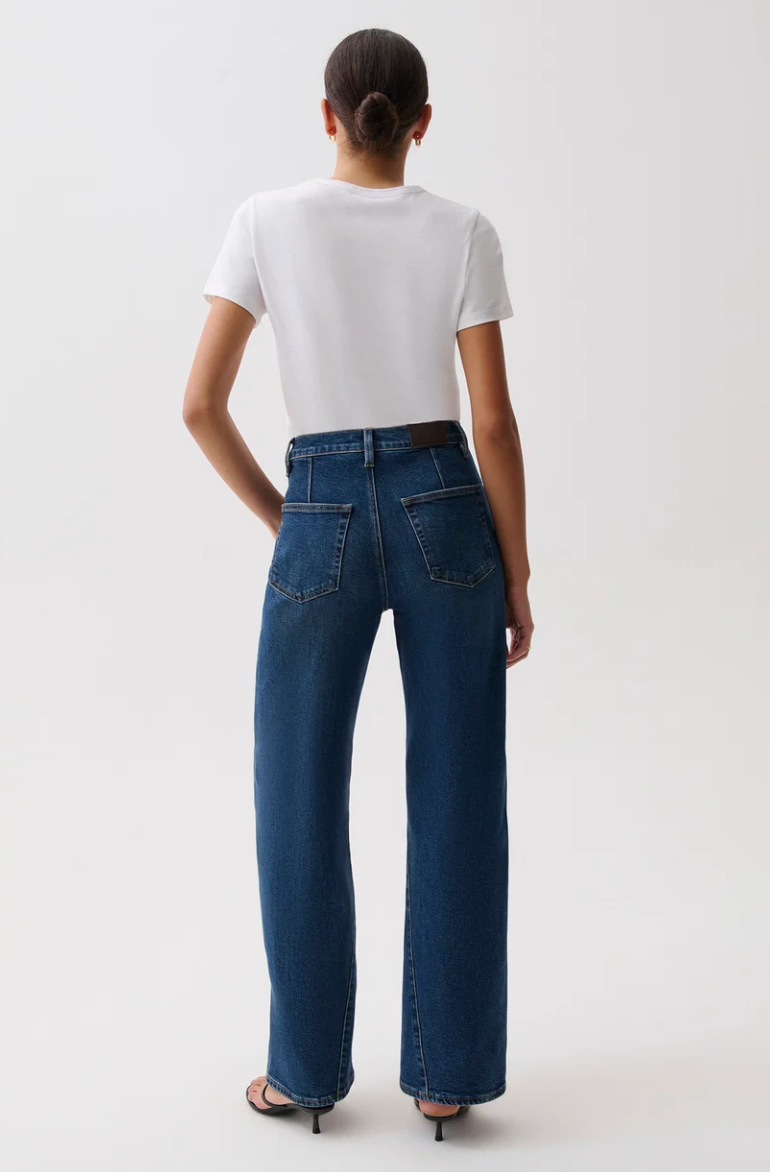 Kyra Bowed Ankle Wide Leg-Inkwell