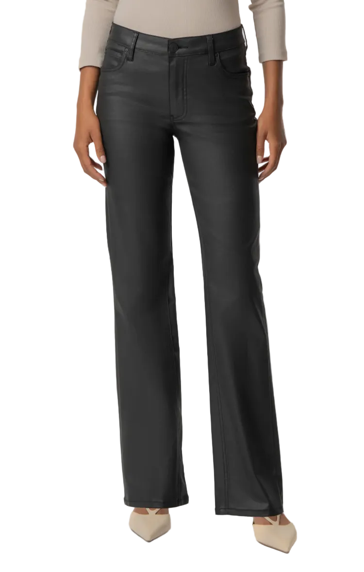 Kelly Kick Flare Jean-Matte Black