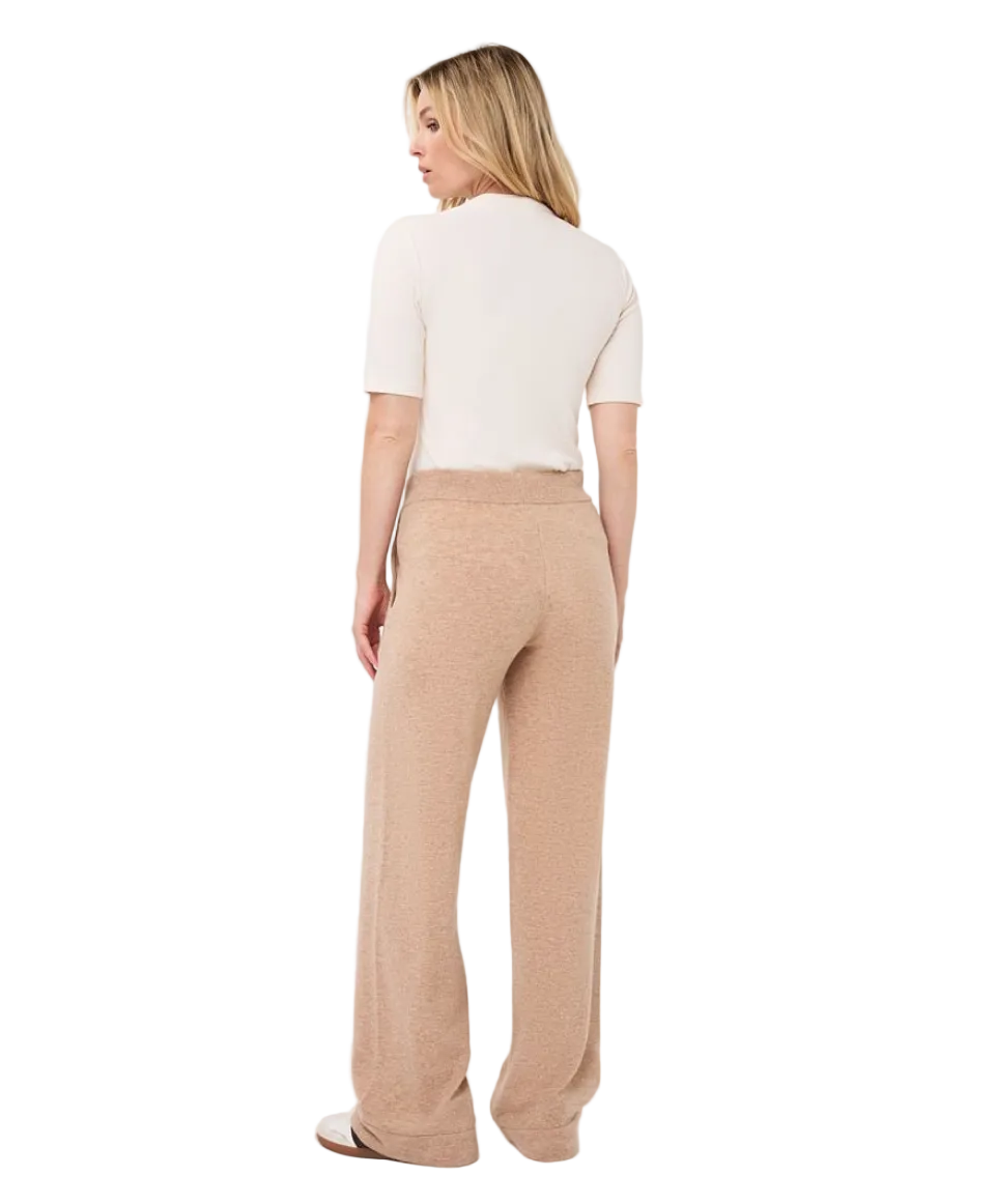 Rib Short Sleeve Top-Biscuit