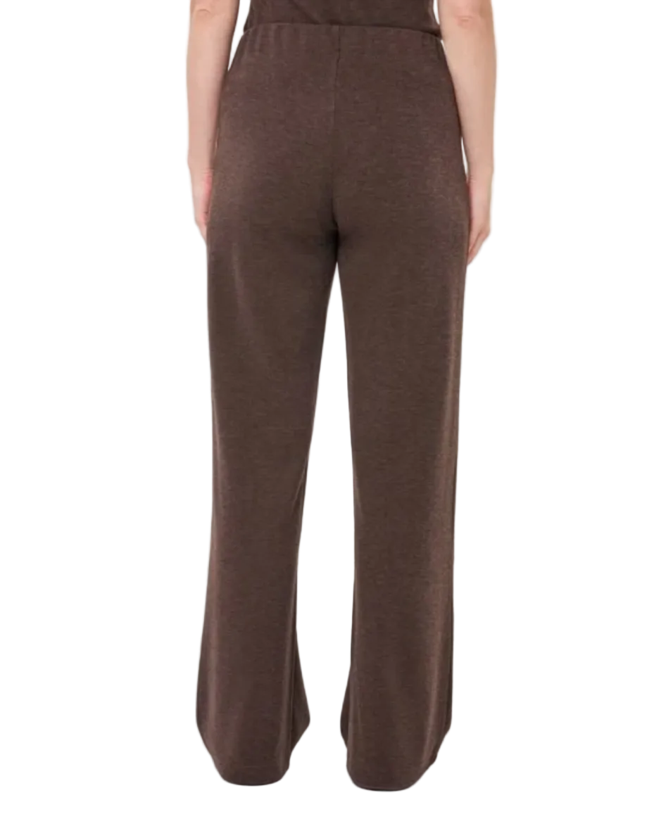 Knit Trouser Pants-Cocoa