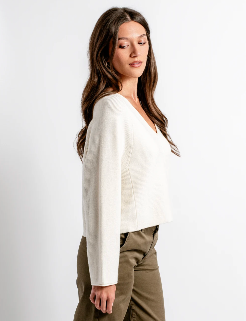 Asima V Top- Cream