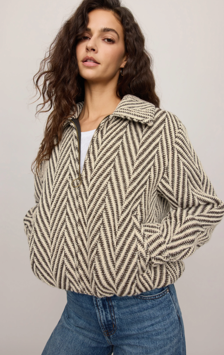 Dunaway Bubble Jacket-Chocolate