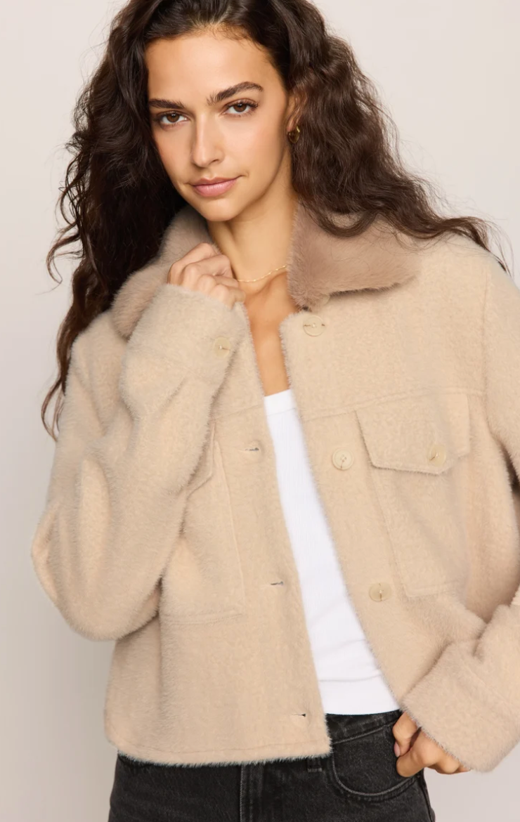 Peyton Jacket-Soft Ecru