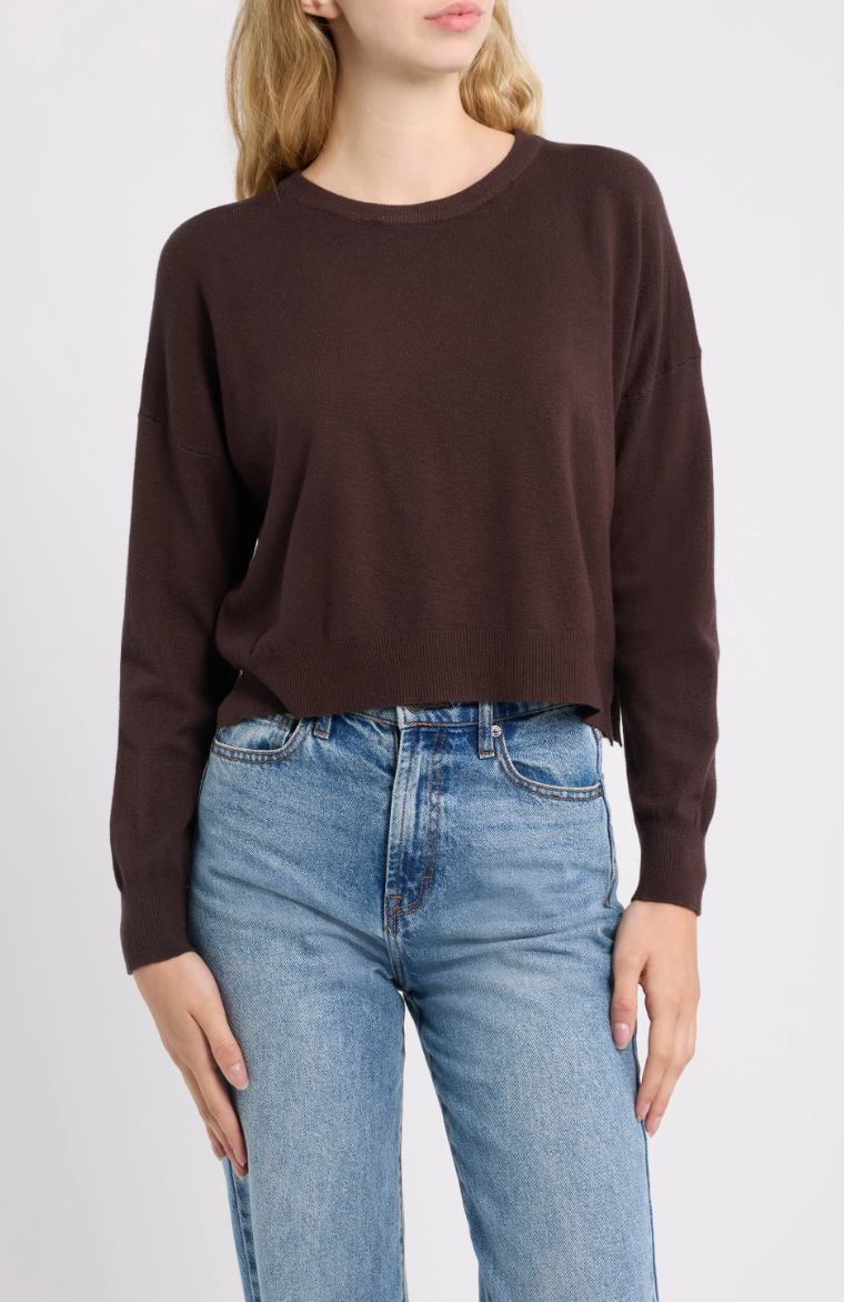 Polly Sweater-Chocolate