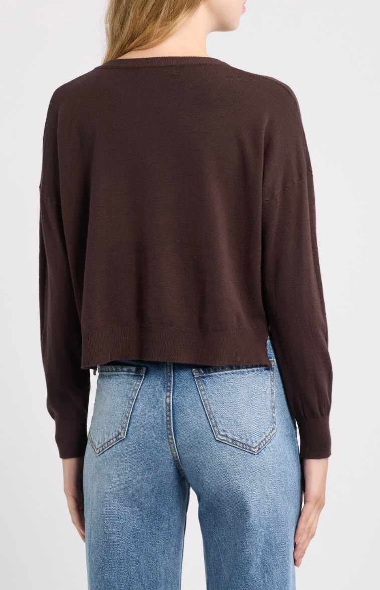 Polly Sweater-Chocolate