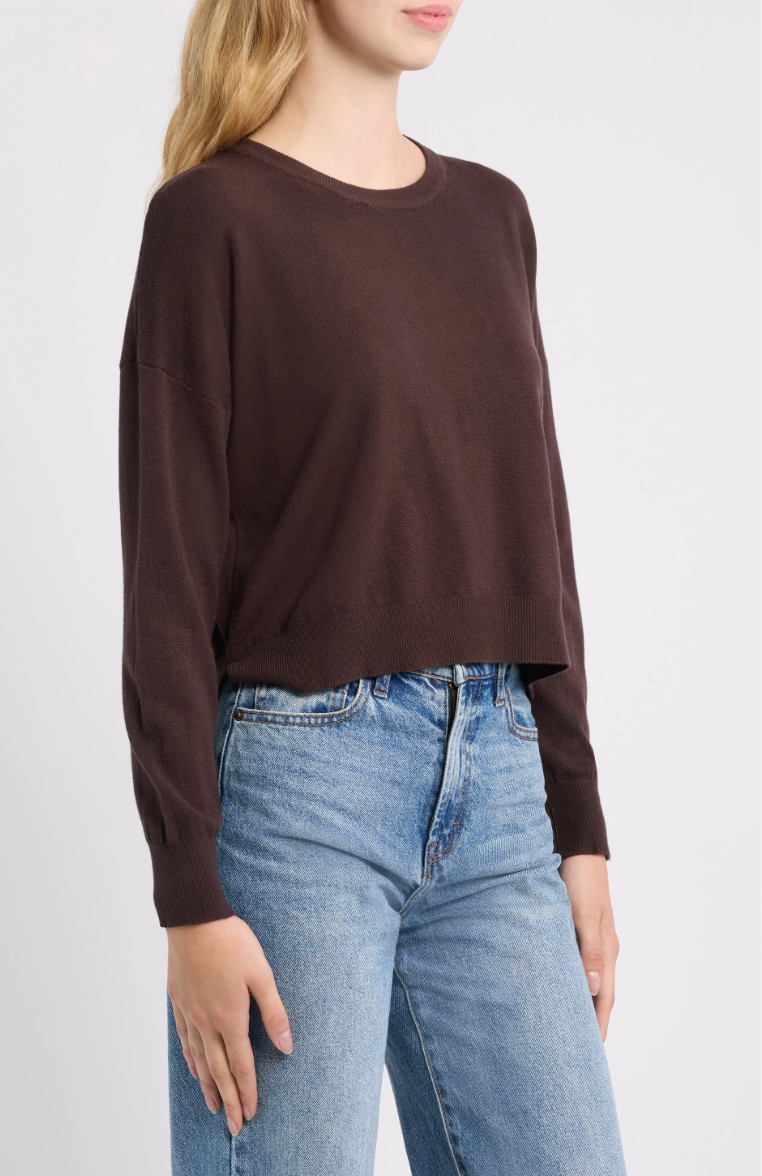Polly Sweater-Chocolate