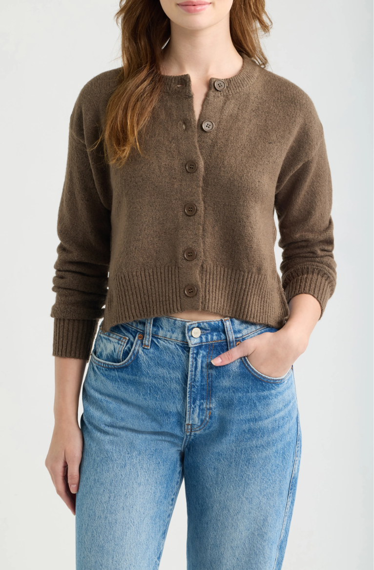 Teide Cardigan-Mocha