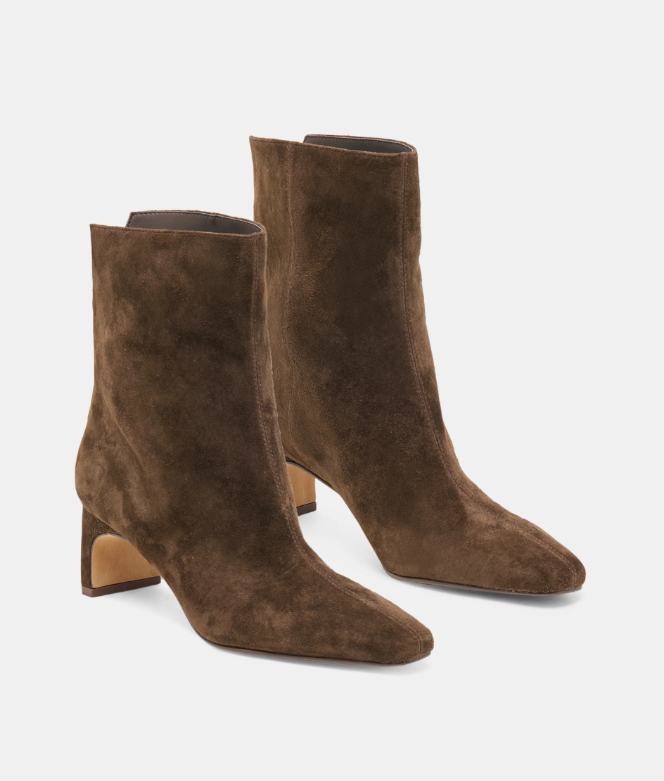 Bennet Booties-Espresso Suede