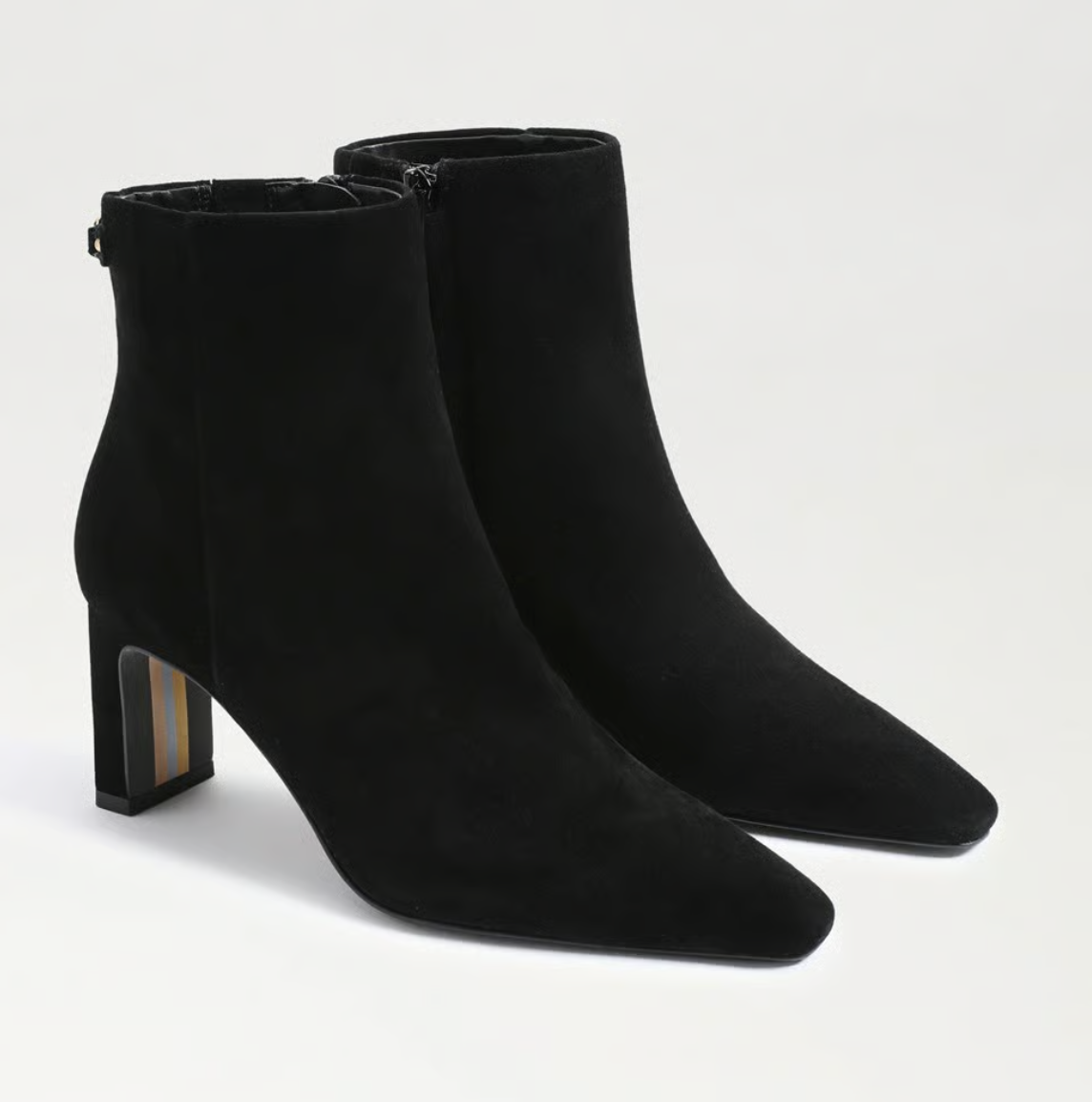 Saige Ankle Bootie-Black Suede