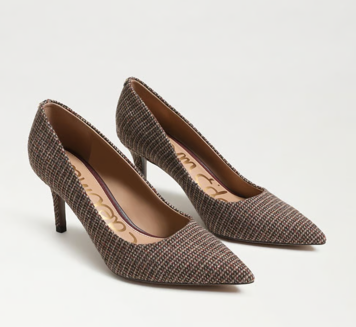 Vienna Pump-Pecan Multi Faux Raffia