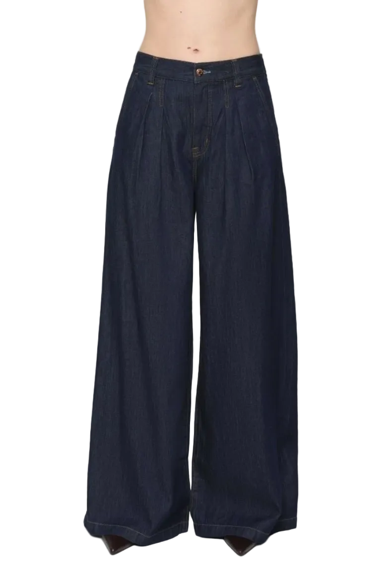Delphine Pleated Wide Leg-Force
