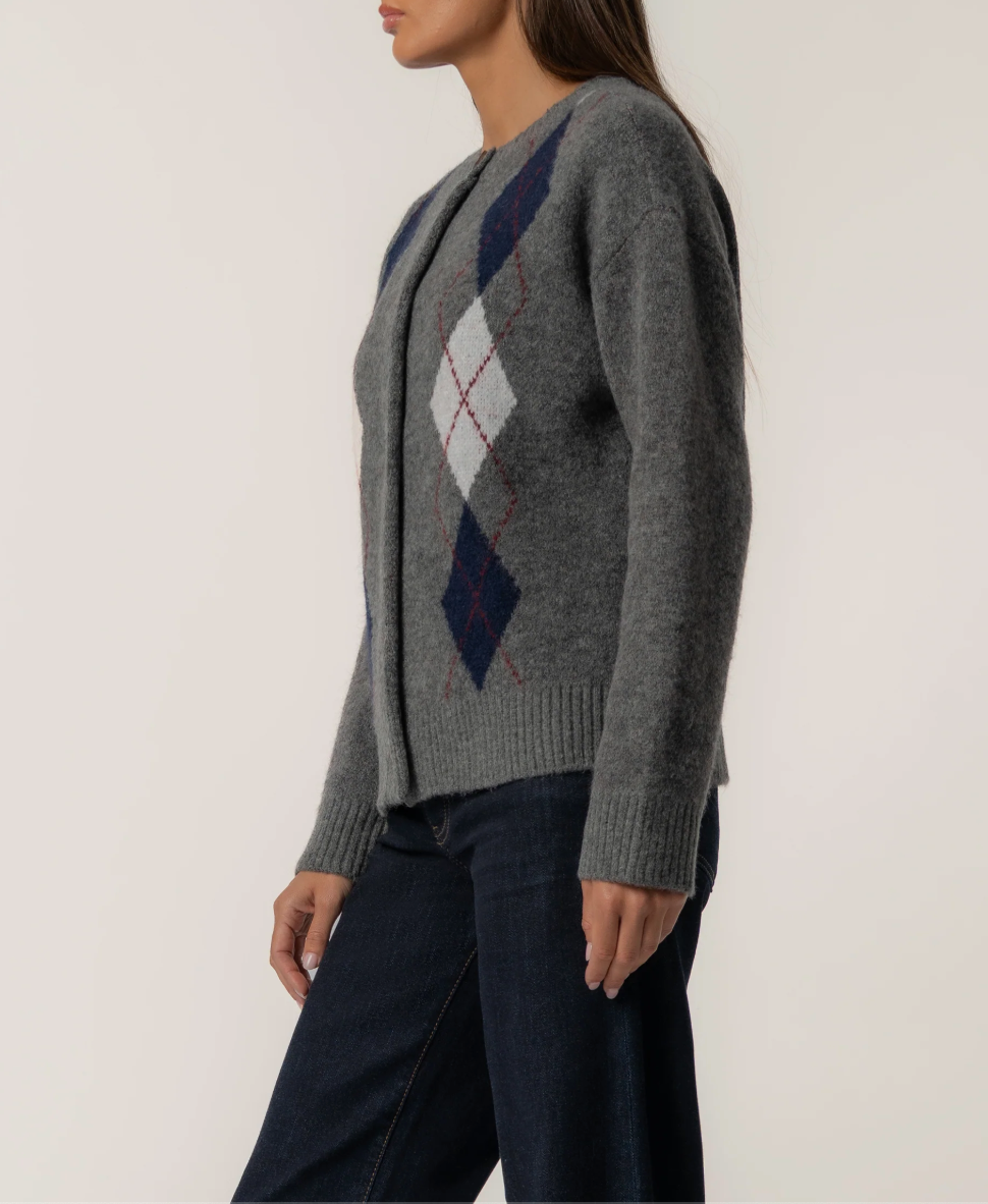 Alexa Cardigan-Charcoal
