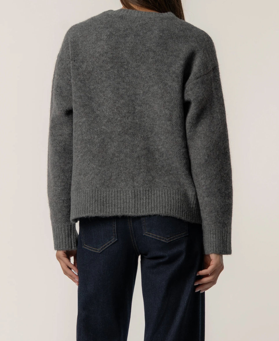 Alexa Cardigan-Charcoal