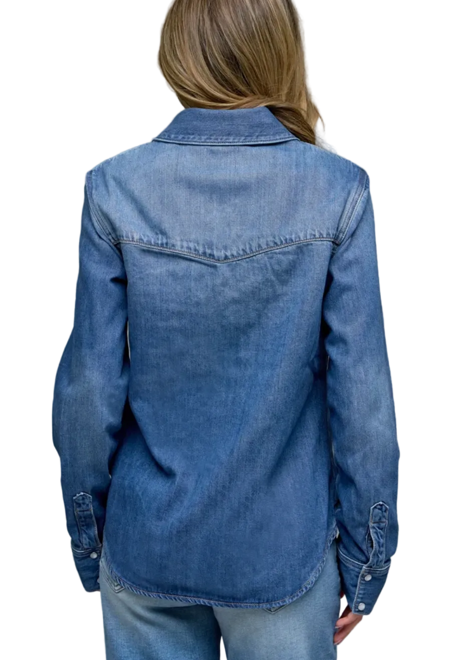 Abby Western Shirt-Medium Dark