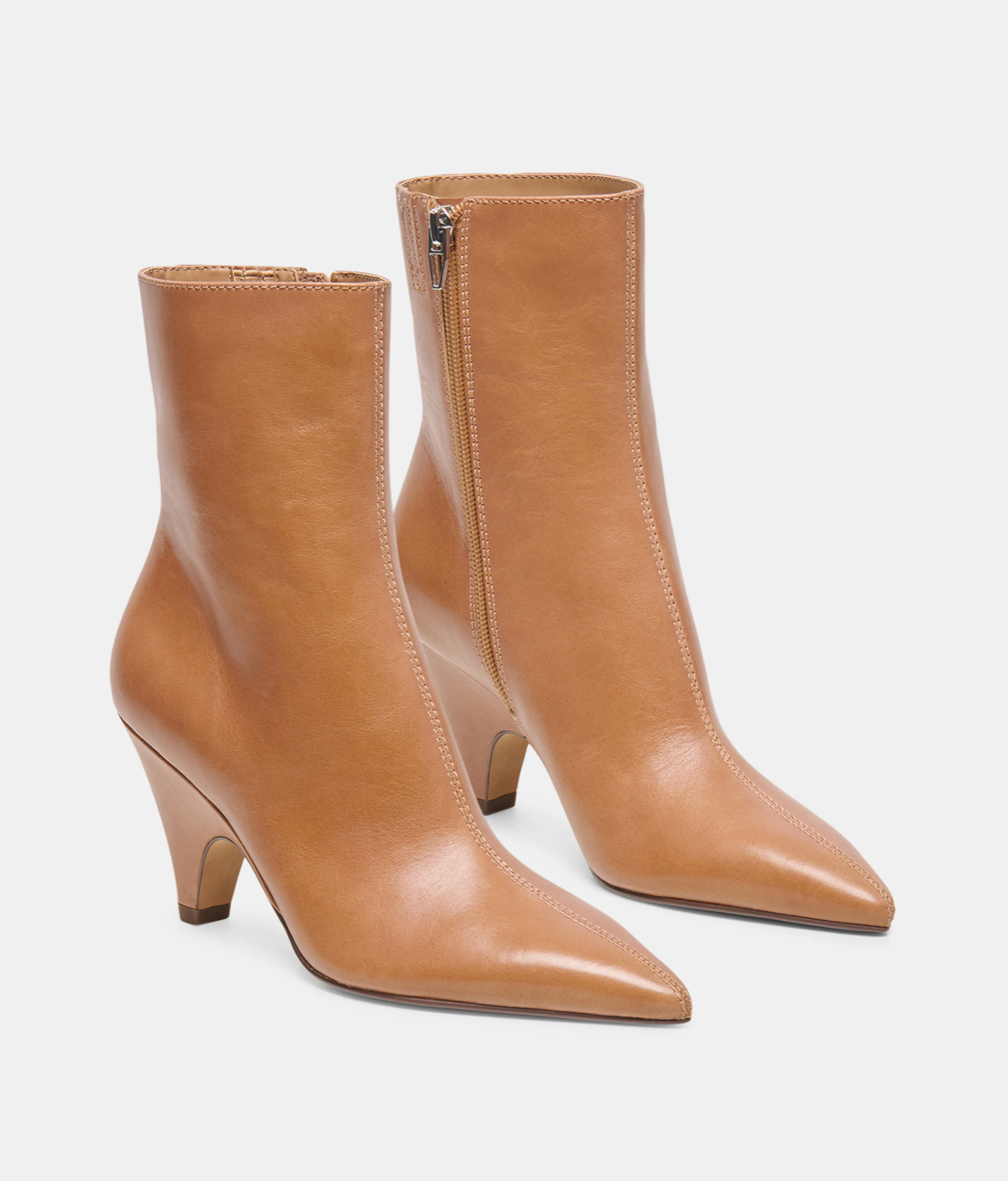 Cruz Booties-Tan Leather