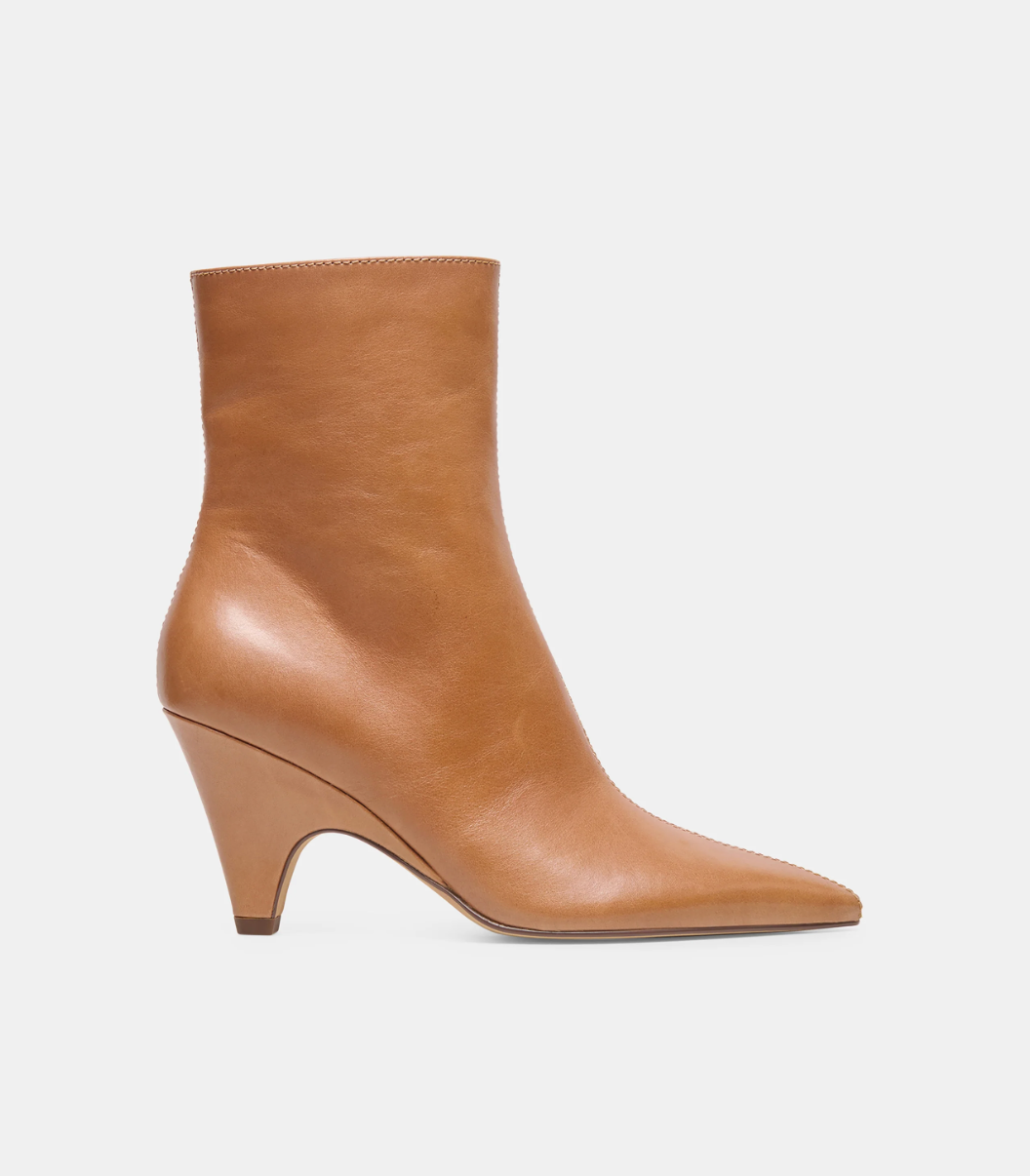 Cruz Booties-Tan Leather