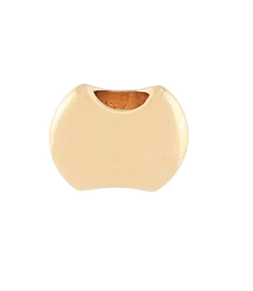 Geometric Metal Scarf Ring-Gold