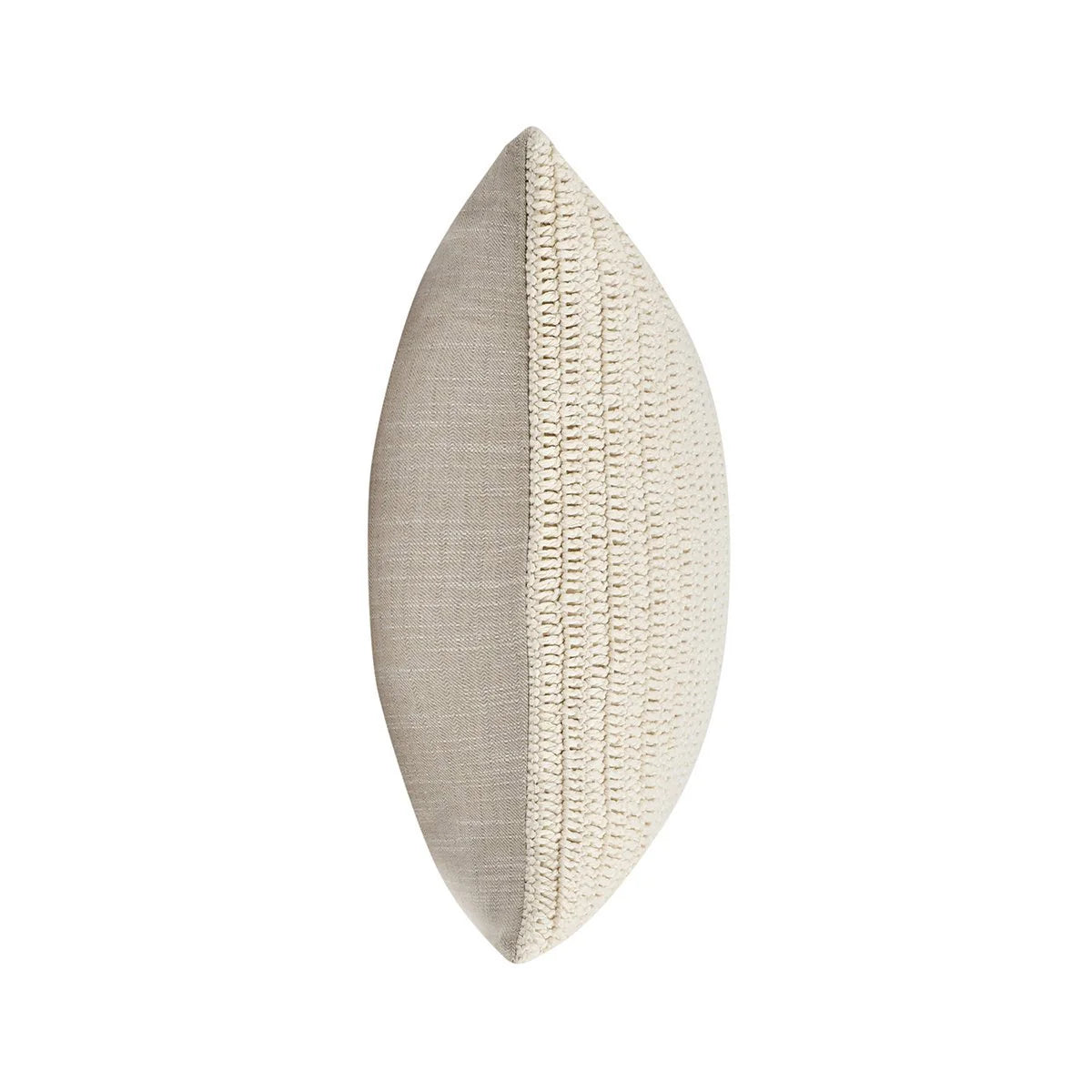 22x22 Ivory Herringbone Knit Pillow