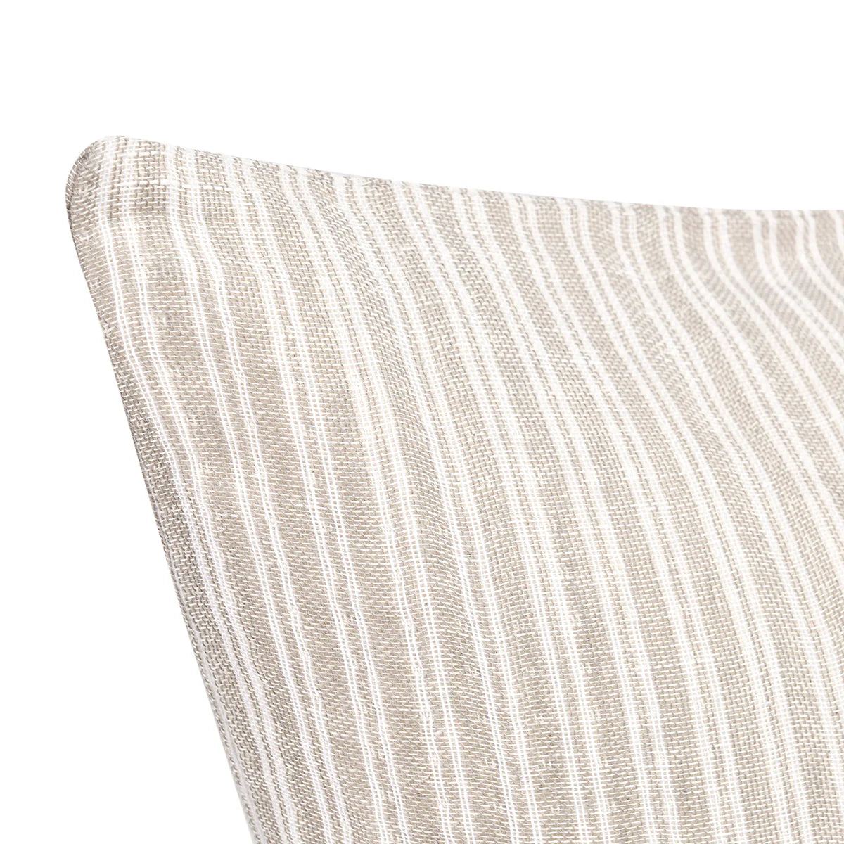 22x22 Refined Striped Natural/Ivory Pillow
