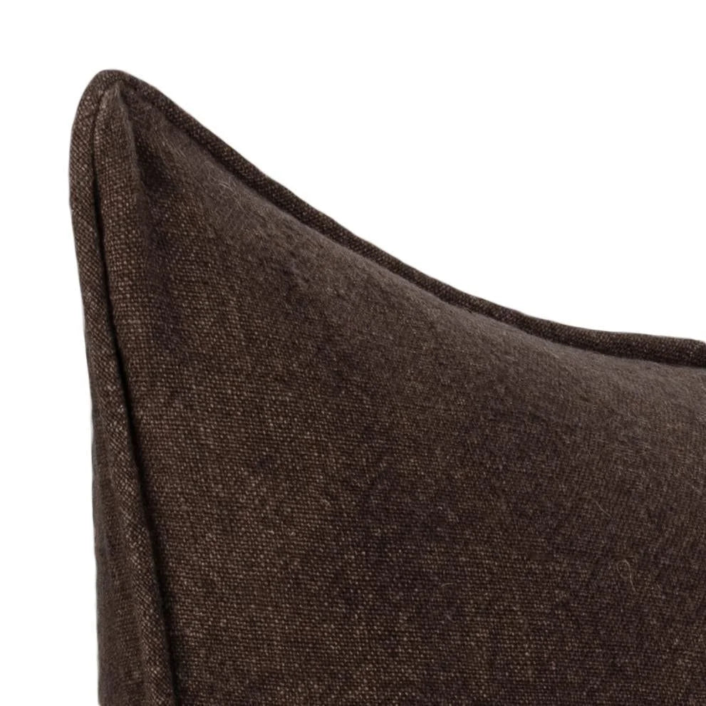 22x22 Bedford Linen Pillow-Ganache